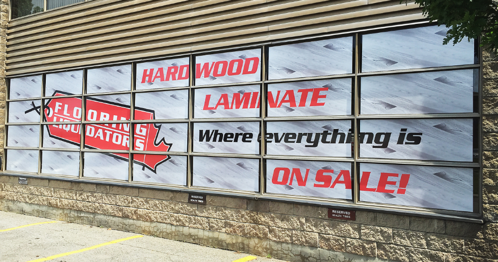 Full colour printed and cut vinyl graphics for the inside or outside of windows, single window prints and full cover artwork spanning multiple windows