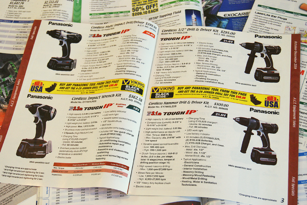 ACT Equipment Sales promotional flyers & catalogues