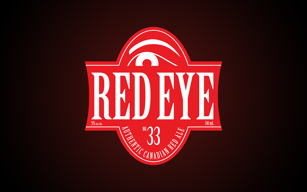 Red Eye Red Ale branding, label design & advertisement